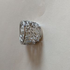 Silver Chunky Filagree Ring!